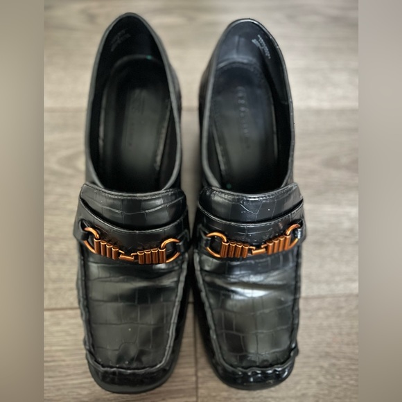 Asos block heel leather loafers - Picture 3 of 11